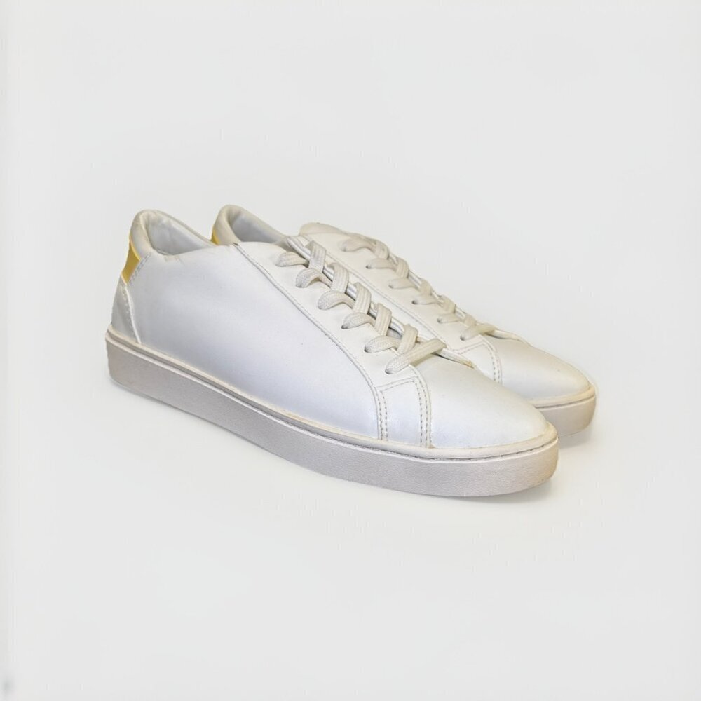 Thousand Fell Lace-up Women's Size 7.5 Yellow White Sneakers